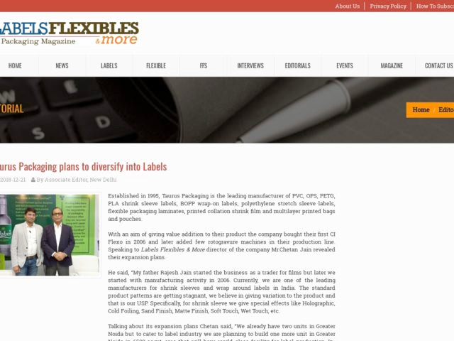 Taurus-packaging-diversity-into-labels